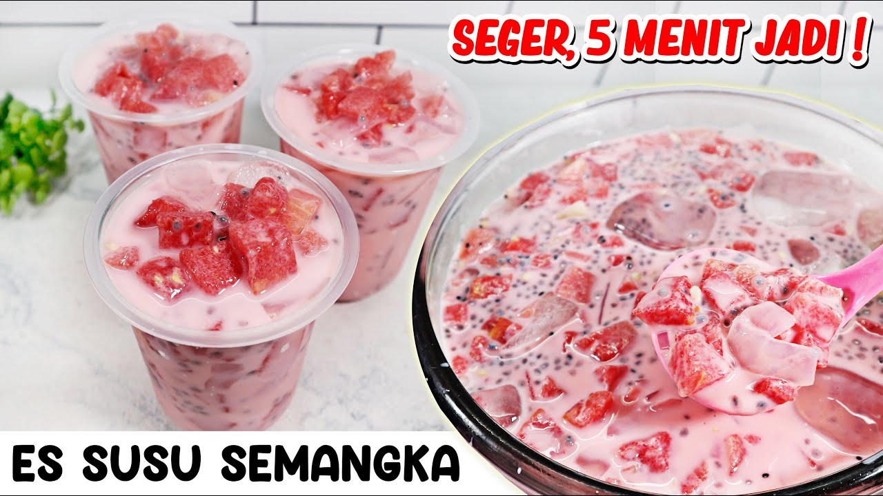 RESEP ES SUSU SEMANGKA VIRAL- Seger Banget!