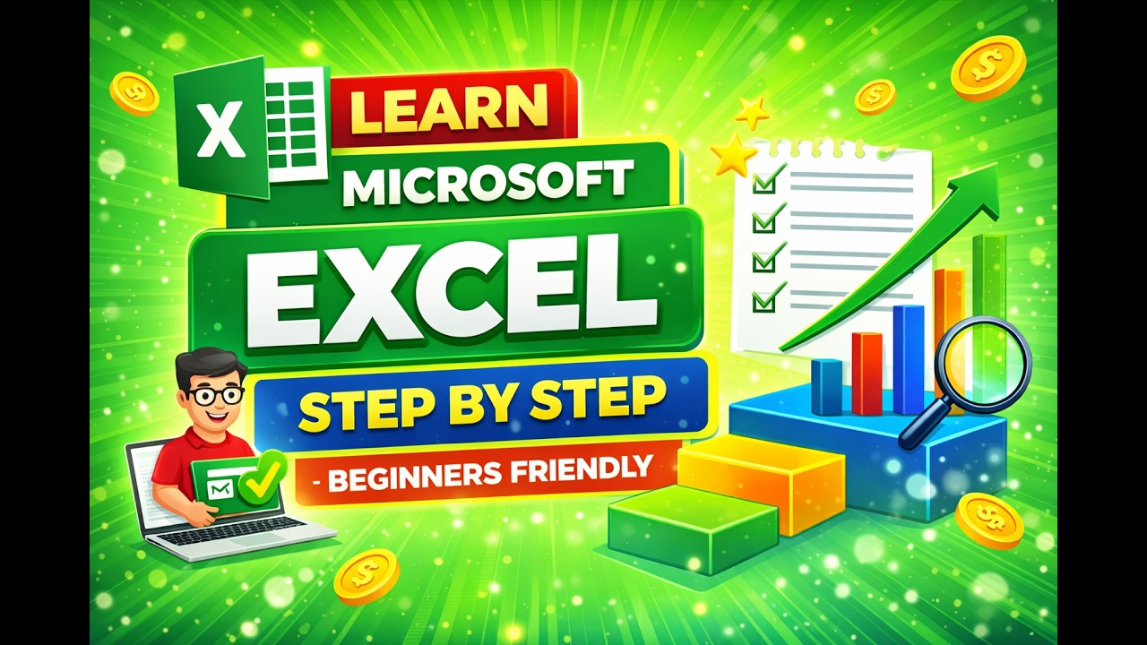 Learn Microsoft Excel Step-by-Step | Beginner Friendly Tutorial