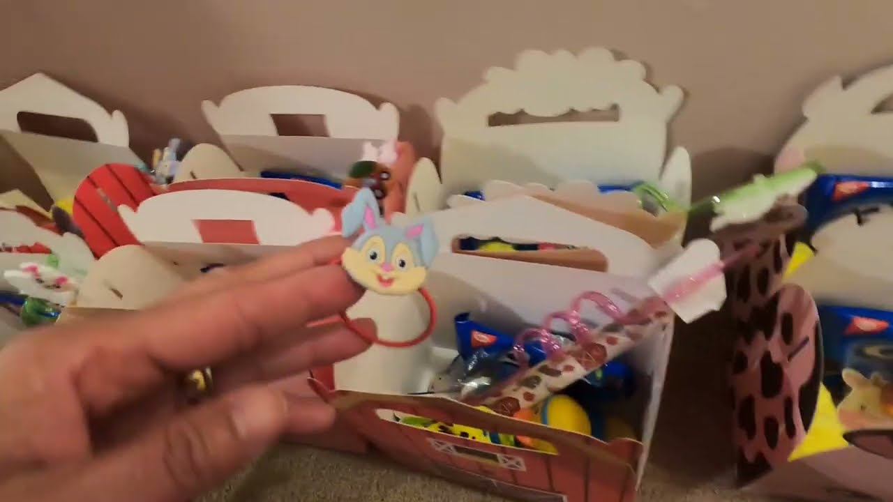 Mommy preparing loot bags for baby’s second birthday party | This was May 2025
