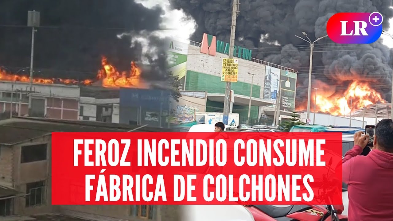 INCENDIO DE GRAN MAGNITUD en el Parque Industrial de Villa el Salvador | #EnVivoLR