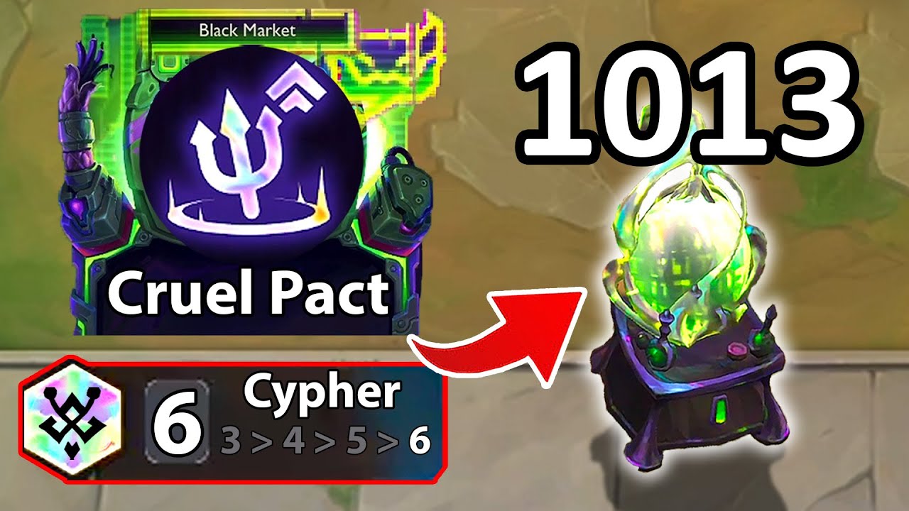 Cruel Pact + 6 Cypher = 1013 Stacks  