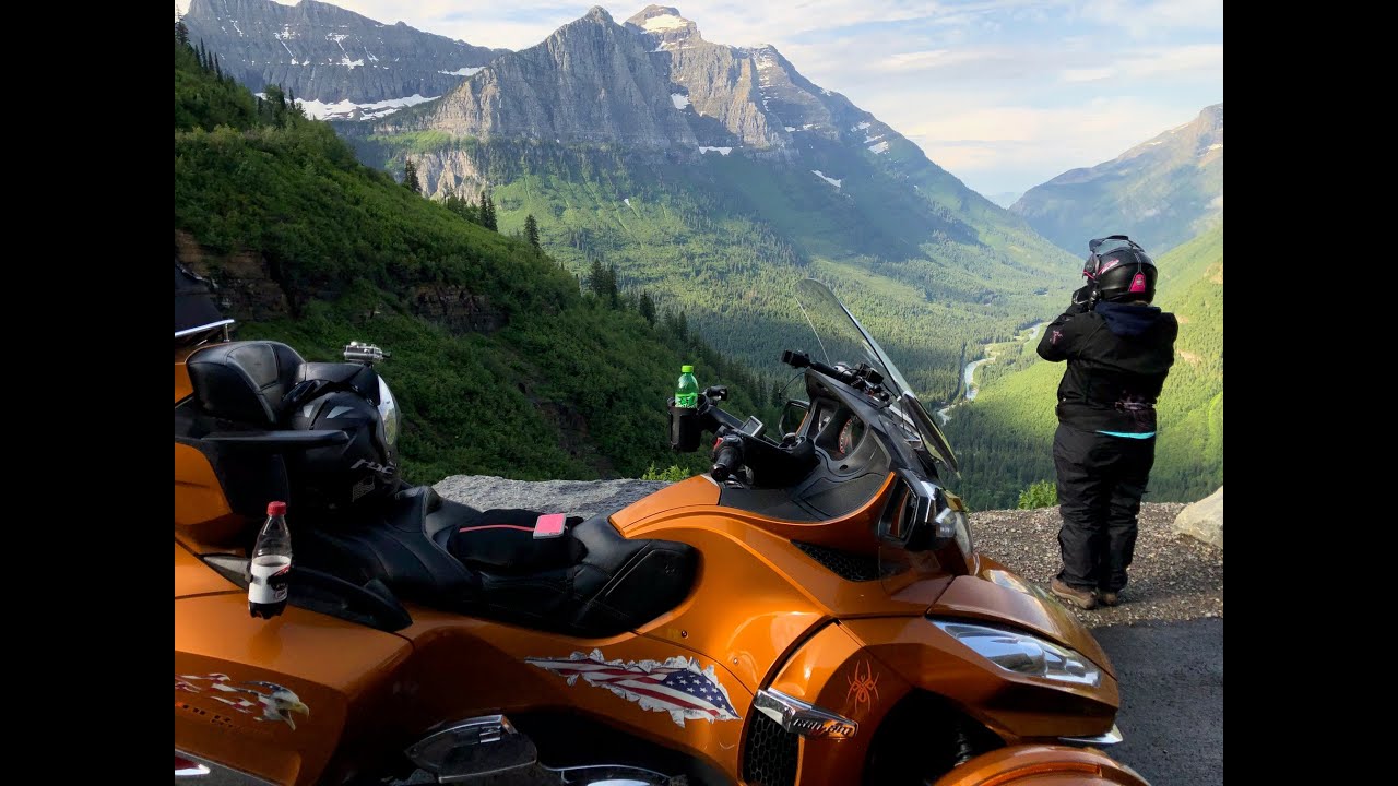 Can Am Spyder RT, Day 4-Glacier National Park Going to the Sun Rd