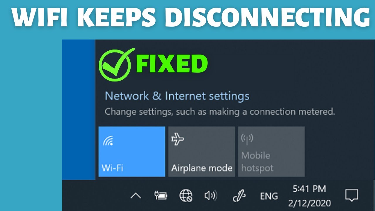 WIFI Keeps Disconnecting in Windows 10 | Solution for Wifi Automatically Turn Off in Laptop