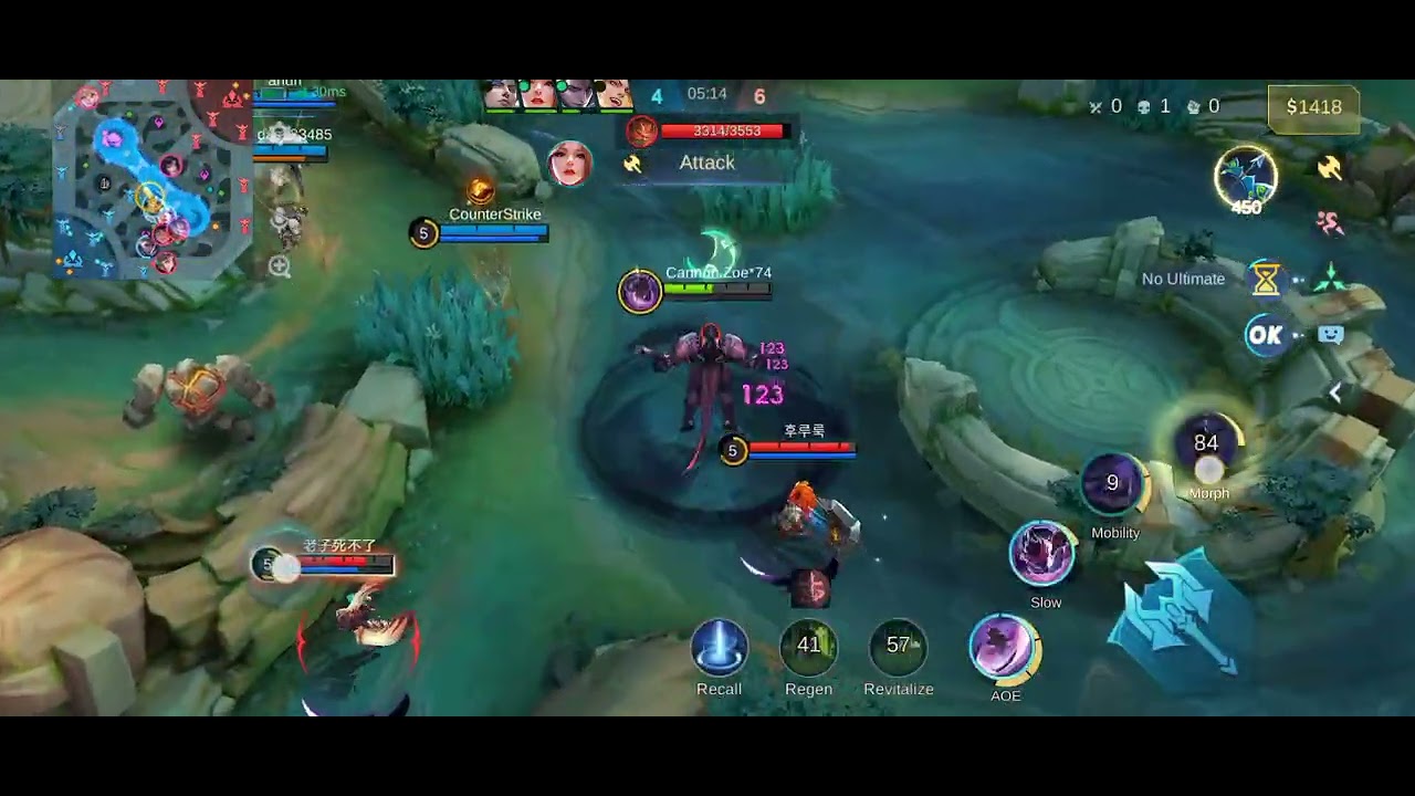 Mobile agent 5v5 gaming#