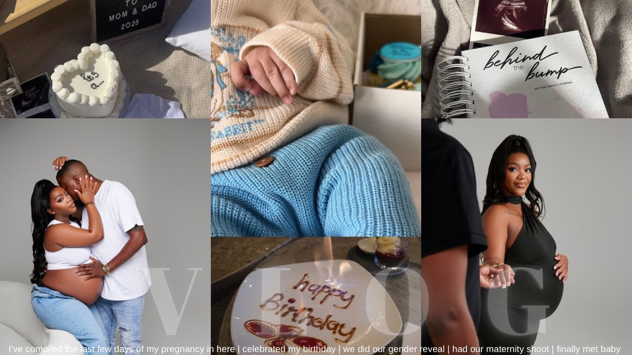Vlog:Beautiful Chaos | My Birthday | Gender Reveal | Maternity Shoot | Welcome Baby Zaccai👶🏽🩵