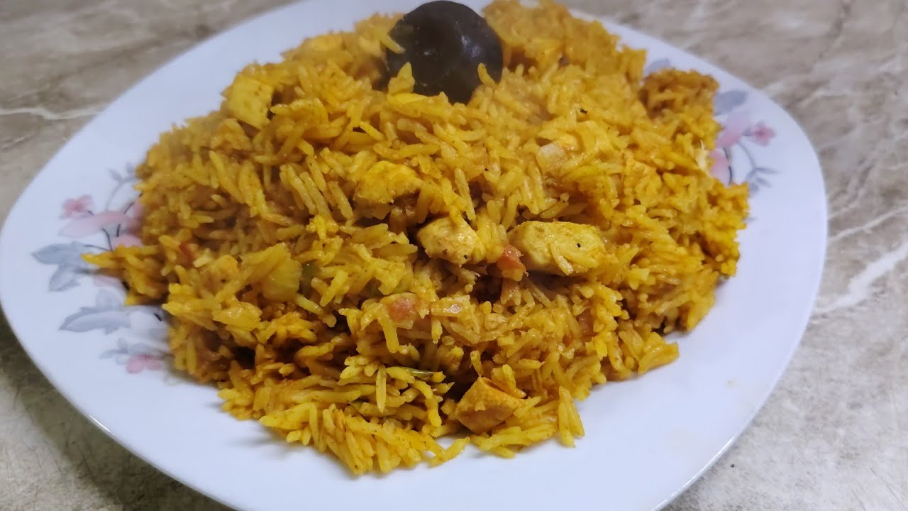 رز مع صدر الدجاج (كبسة) اطيب واسهل وصفة والطعم رهيب