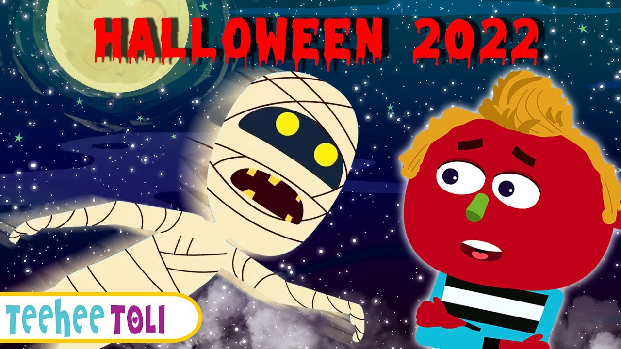 Flying Mummy Halloween Song उड़ती हुई मम्मी | Spooky Scary Nursery Rhymes | Teehee Toli