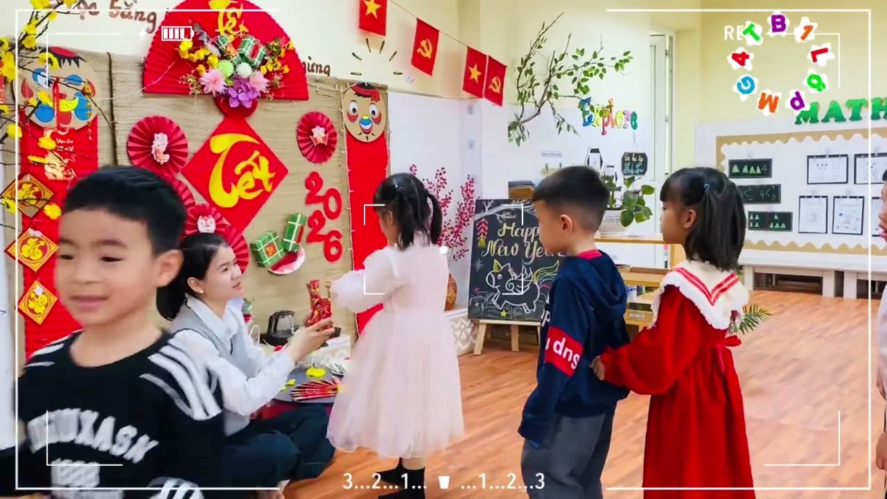 Khai xuân Bính Ngọ 2026 - Lớp 4TB1 - Trường MN Long Xuyên