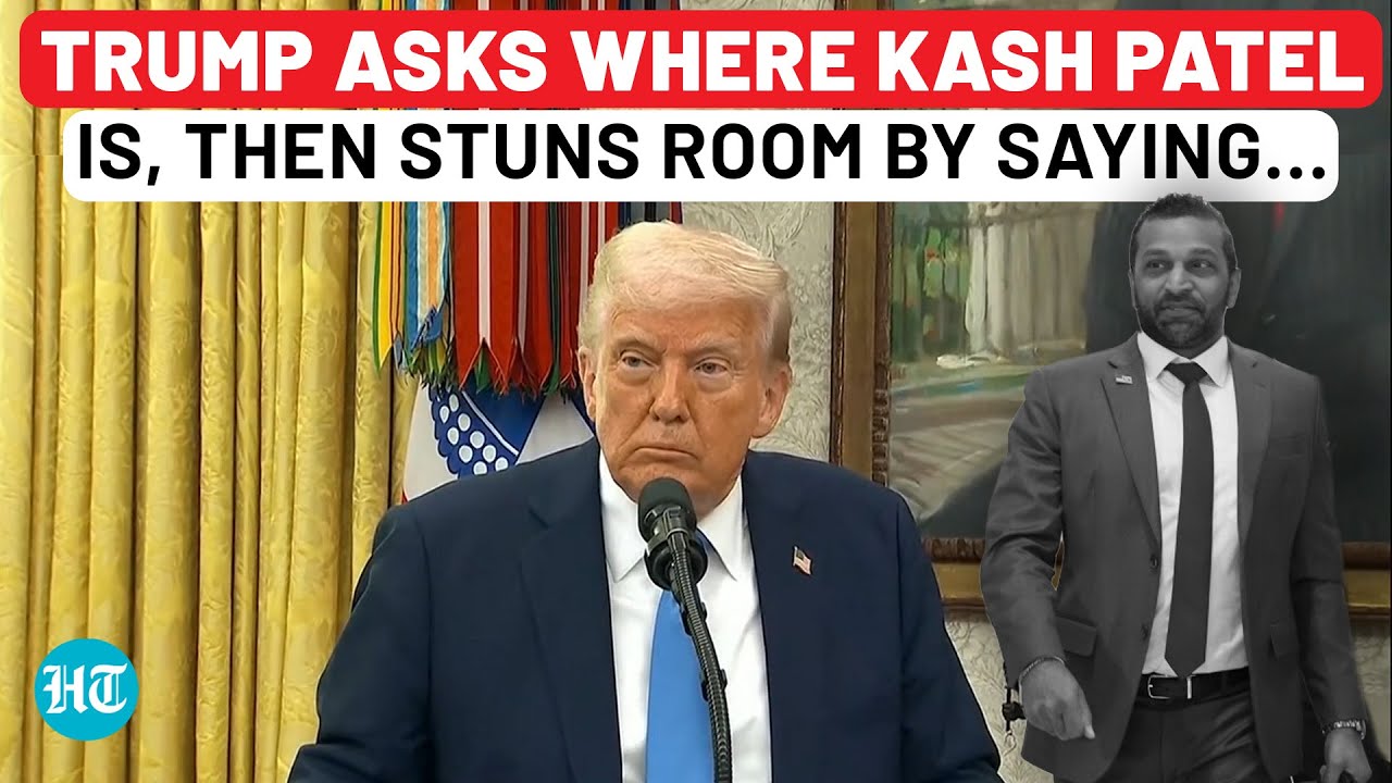 On Cam: Trump Asks Where Kash Patel Is, Then Stuns Everyone By Saying…| Pam Bondi| Alina Habba| FBI
