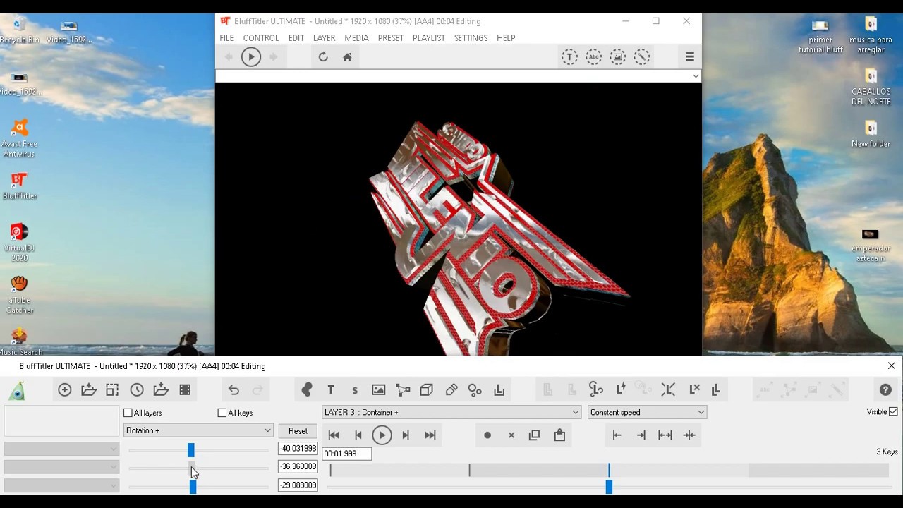 BLUFFTITLER  2020  ANIMACION  PRINCIPIANTES TUTORIAL