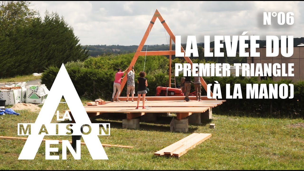 La levée du premier triangle (à la mano) - La maison en A