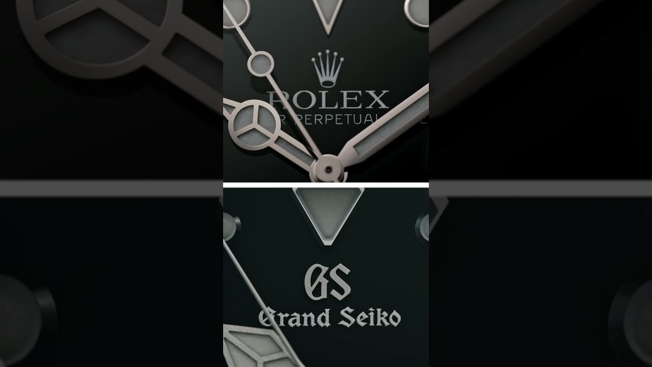 Rolex vs Grand Seiko Spring Drive - Watch Beat Rate Comparison #shorts