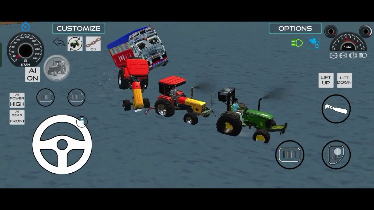 Indiantruckstuckinsea and tectorsrescuethetrucksea #tectorgame #smuthgaming#rivercrosing 