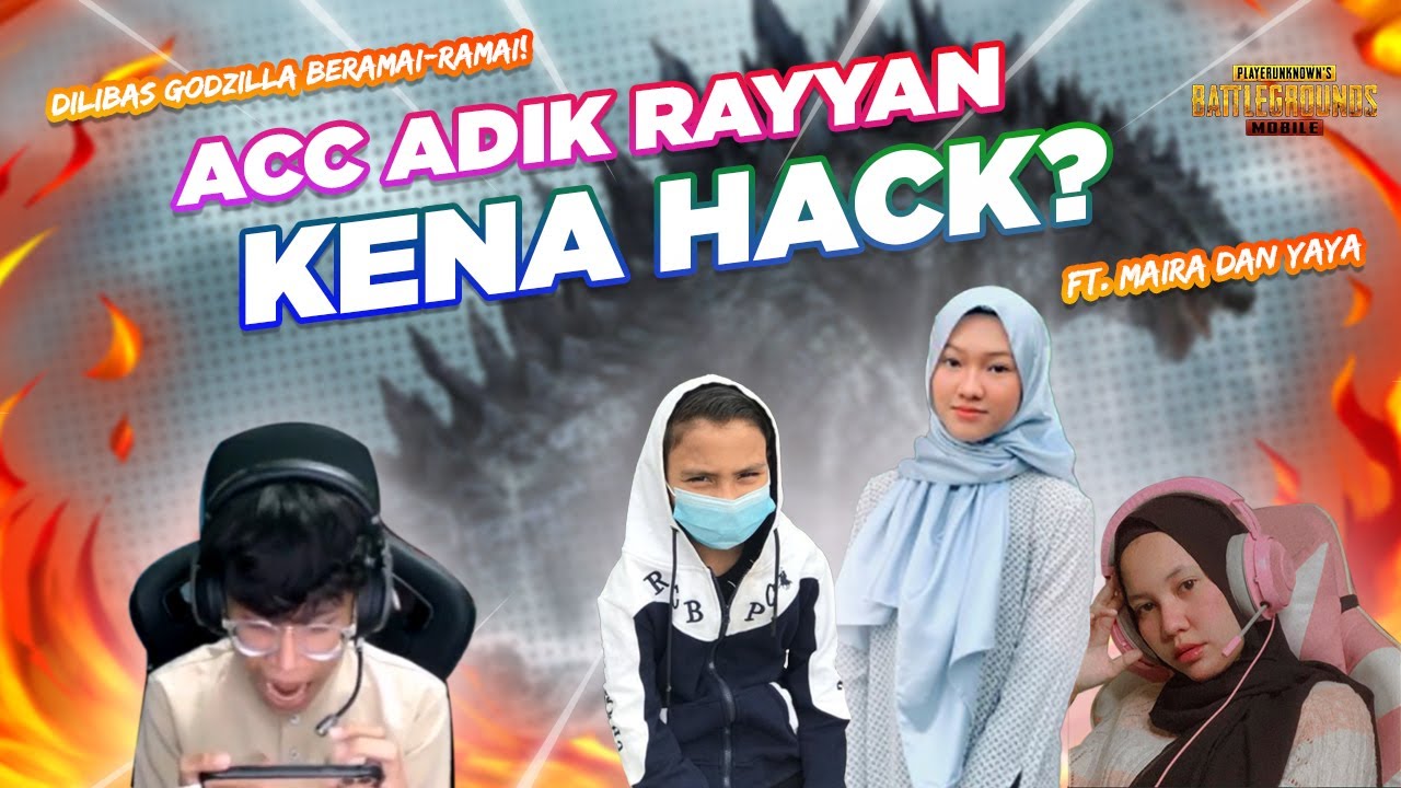 MENENTANG BAPAK GODZILLA BERSAMA ADIK RAYYAN,MAIRA DAN ANAK KIAH !