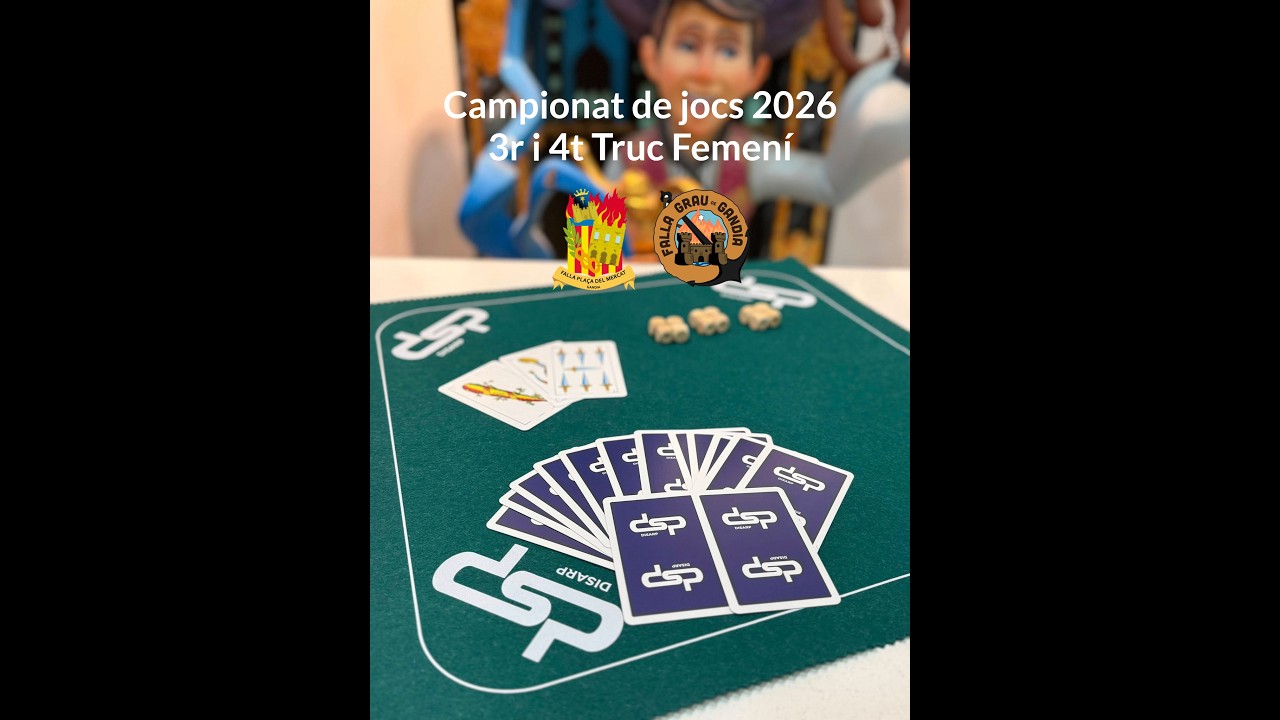 Campionat de jocs 2026 - 3r i 4t Truc Femení -  Falla Plaça del Mercat - Falla Grau