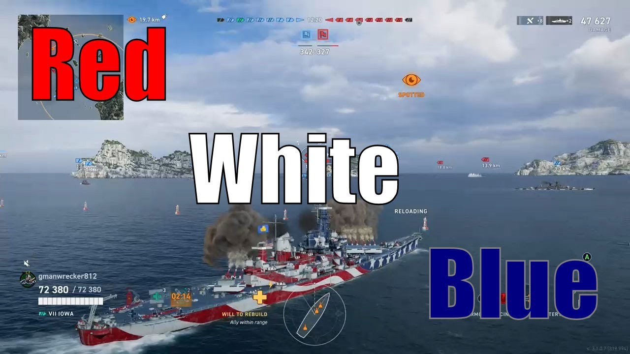 Courtesy of The Red, White, and Blue! (World of Warships Legends)