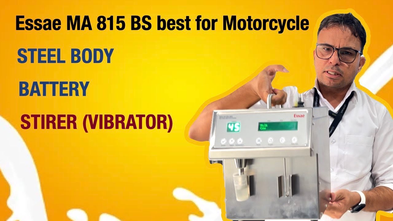 Essae  MA 815BS fat machine with Battery and Stirer Best for Bike and VAN