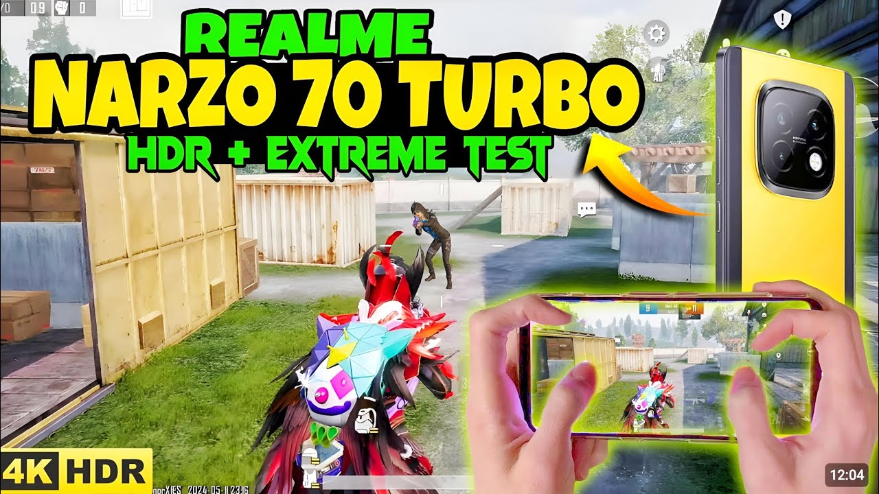 Realme narzo 70 turbo 🔥 bgmi hdr + extreme test | with fps meter 🔥