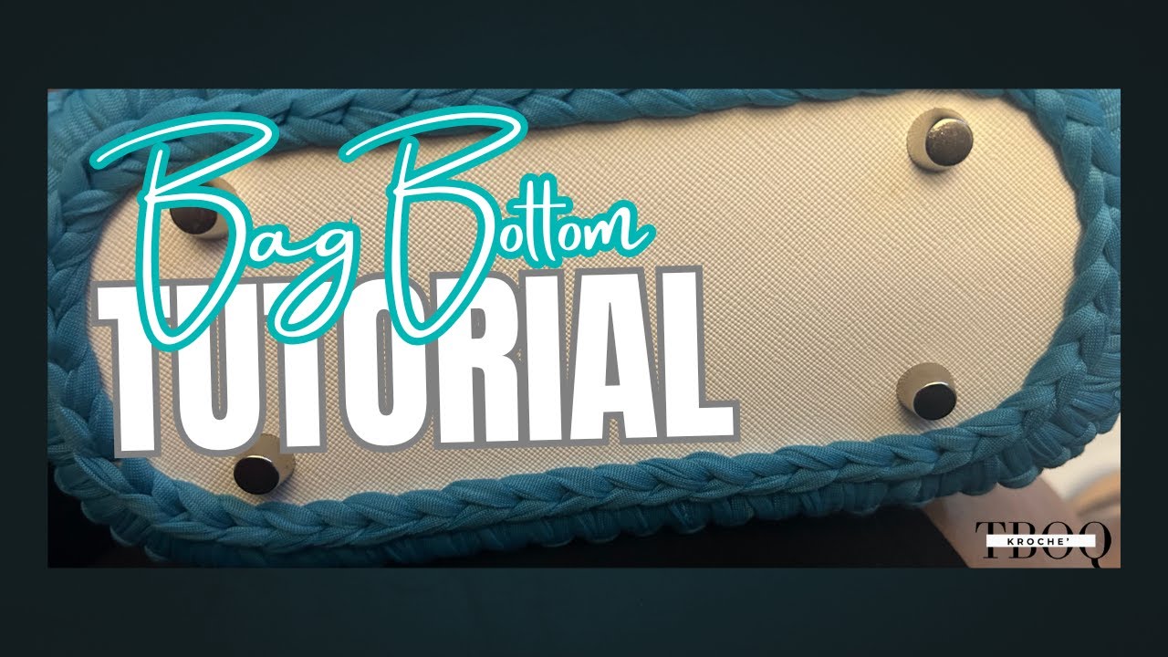 How to crochet around bag bottom base