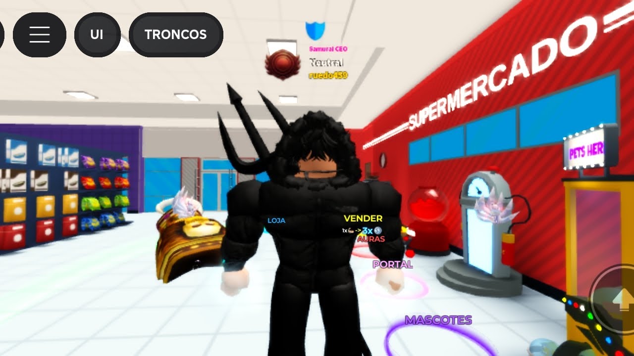 Buying the Titan aura on (get huge simulator)