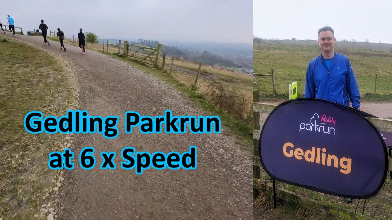 Gedling Parkrun at six times speed