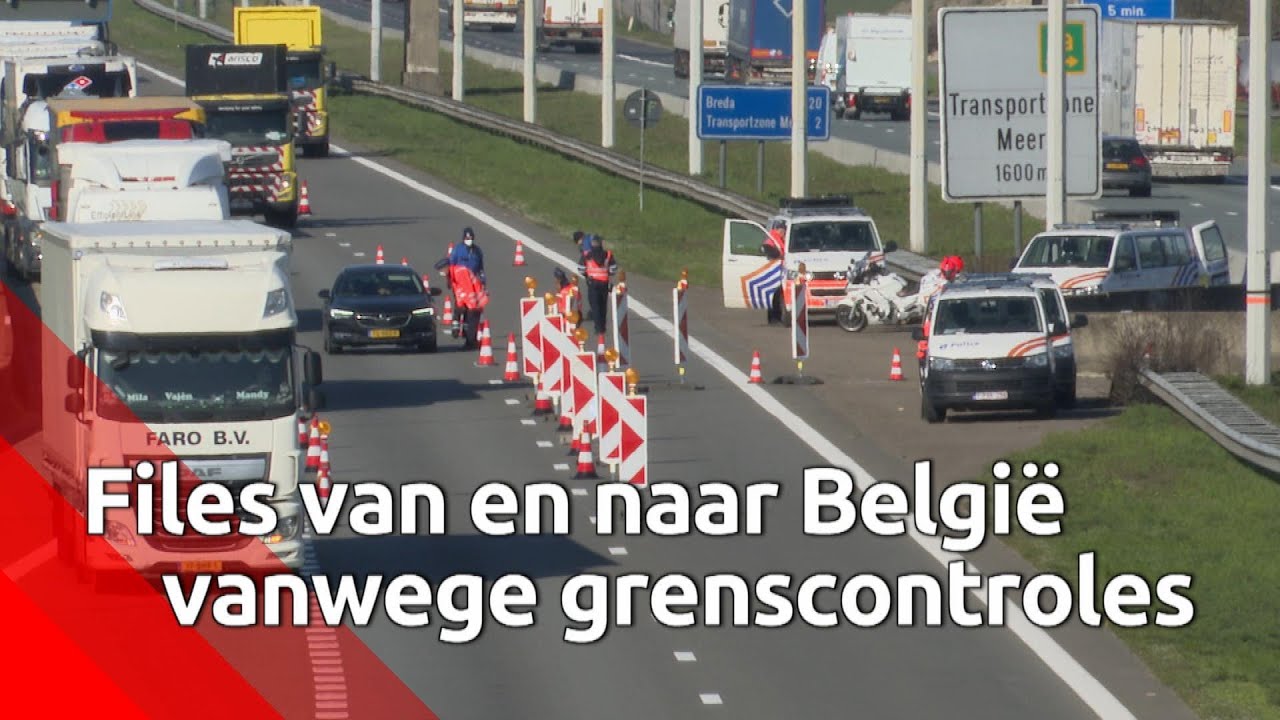 Files door controles op grens met België