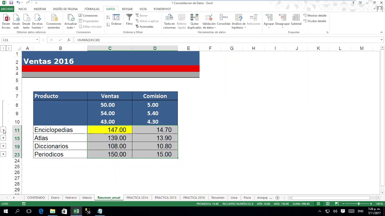 Consolidacion de Datos