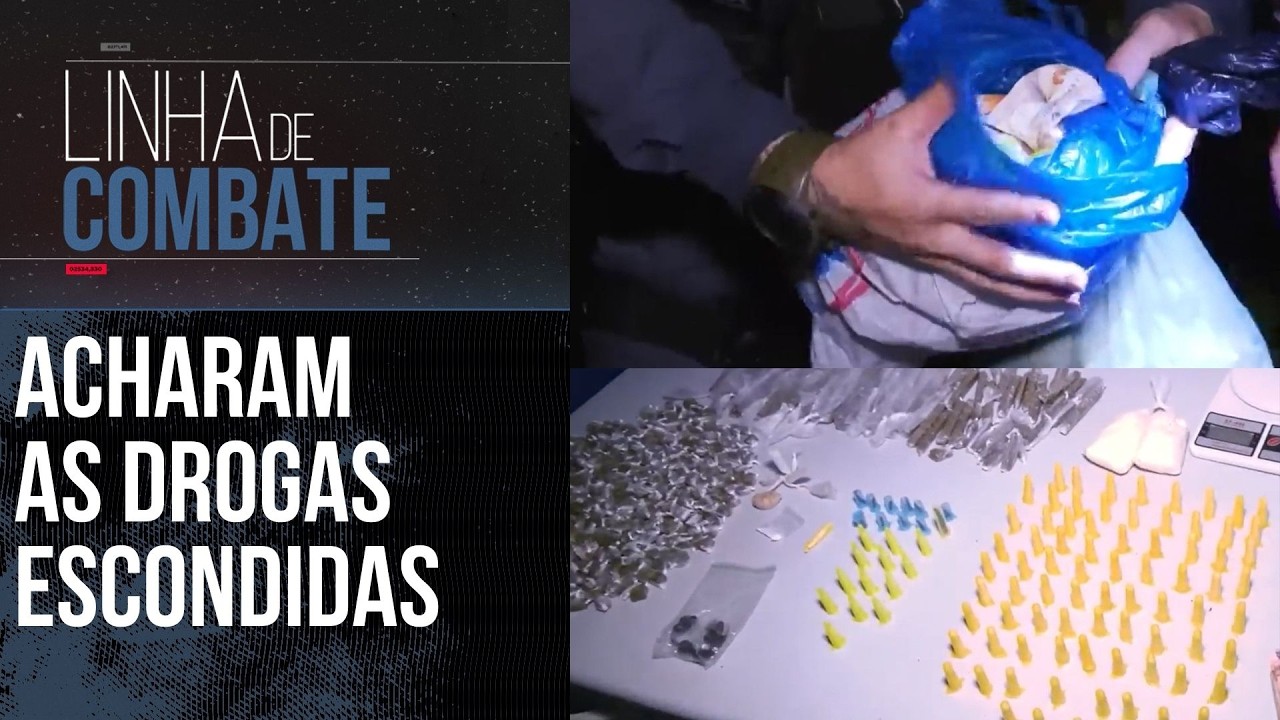 POLÍCIA ENCONTROU DROGAS ESCONDIDAS DENTRO DA COMUNIDADE | LINHA DE COMBATE