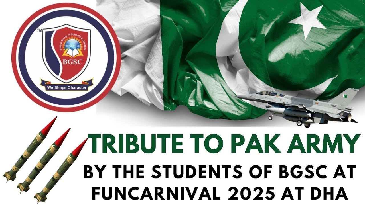 Salute to Pakistan Army by the students of Britain Group of Schools & Colleges