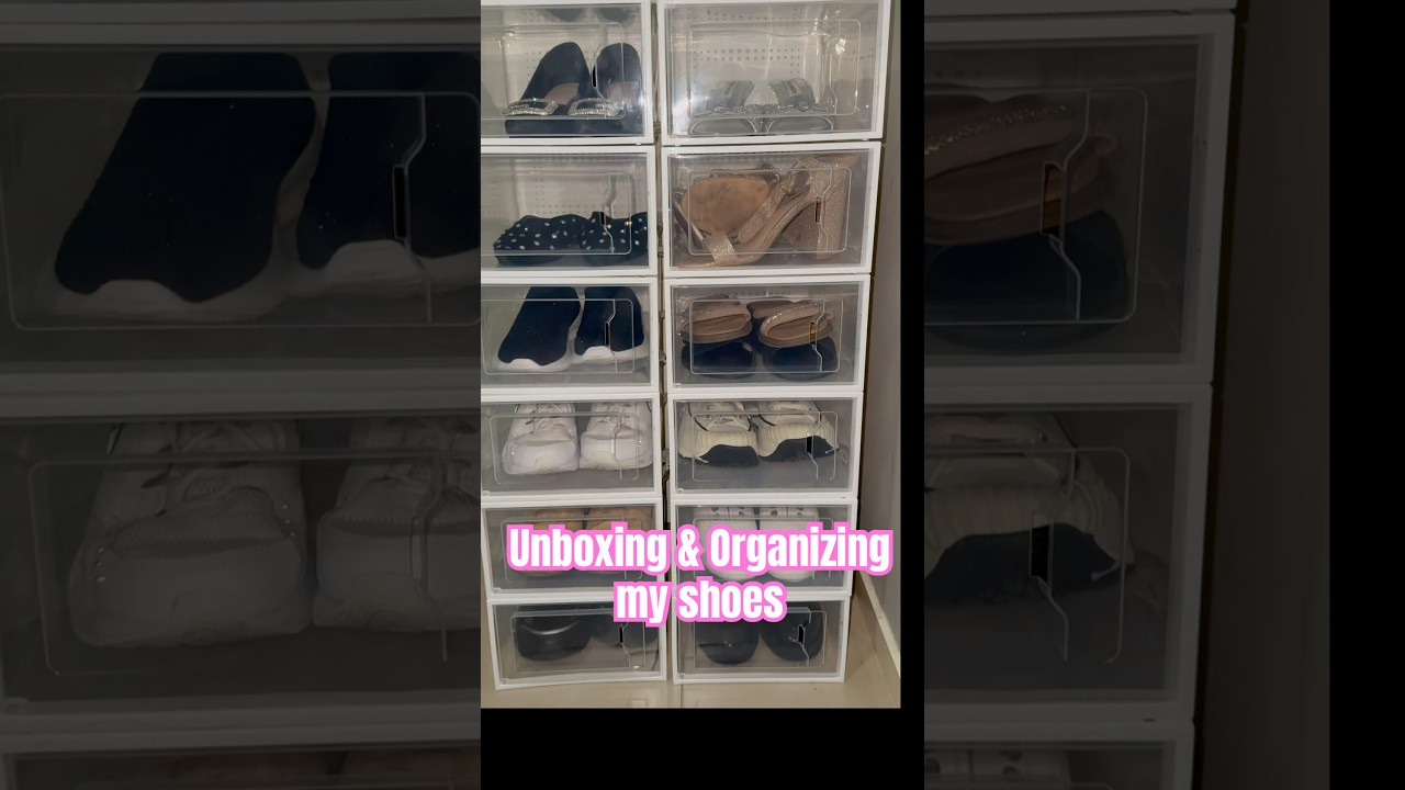 Unboxing and Organizing my messy shoes ☺️ Success online order 😜