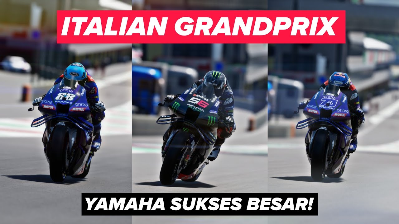UNTUK PERTAMA KALINYA! 3 RIDER YAMAHA SUKSES KUNCI PODIUM! - (CAREER 55) MOTOGP25