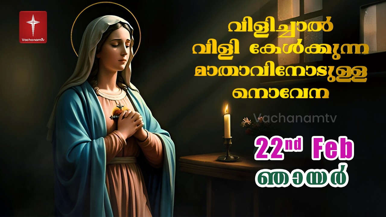 22 February 2026 | വിളിച്ചാൽ വിളി കേൾക്കുന്ന മാതാവിന്റെ നൊവേന  | VachanamTV #novenaprayer #novena