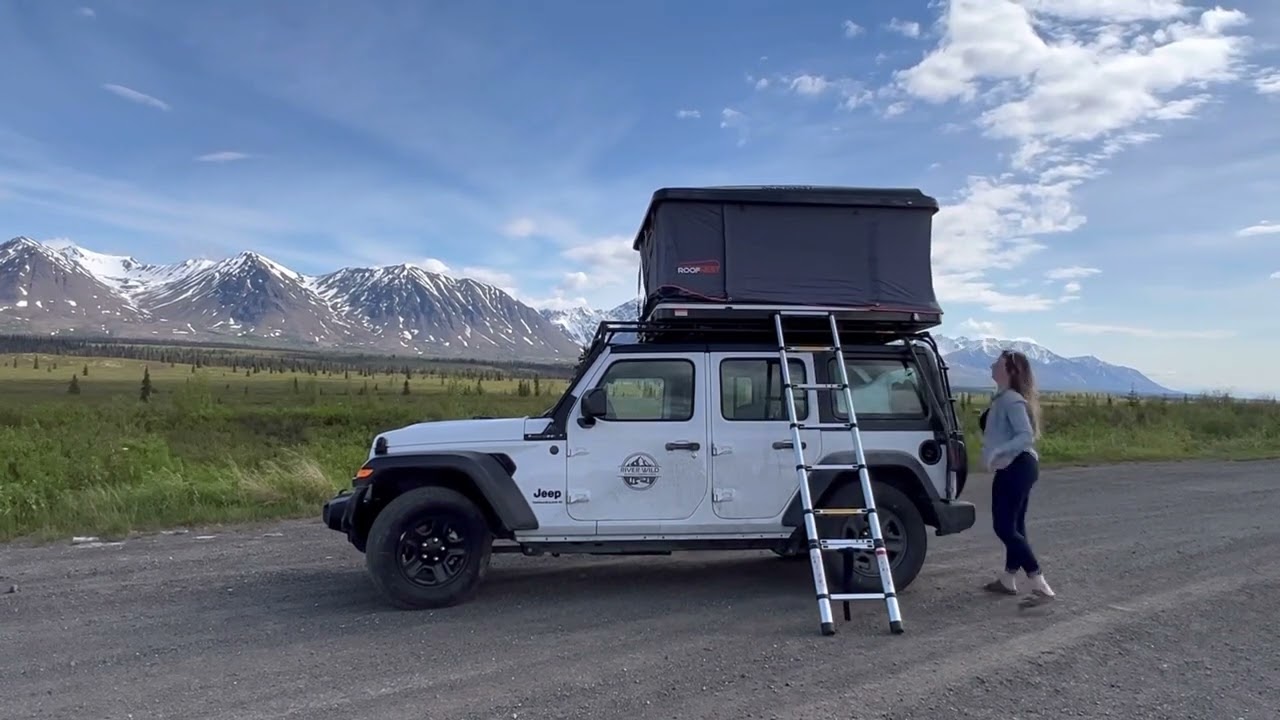 Tour Jeep Wrangler Camper ready to rent for off grid overlanding in Alaska.