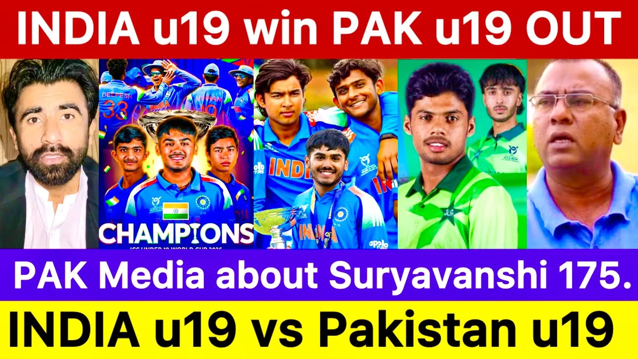 pak crying india u19 win world cup final | vaibhav suryavanshi 175 | pakistan cricket reaction 
