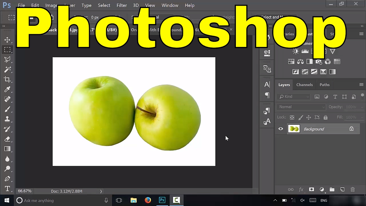 How To Make A Background Transparent In Photoshop-Tutorial