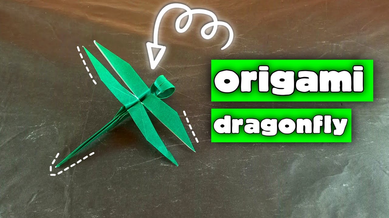 Origami dragonfly in 5 minutes