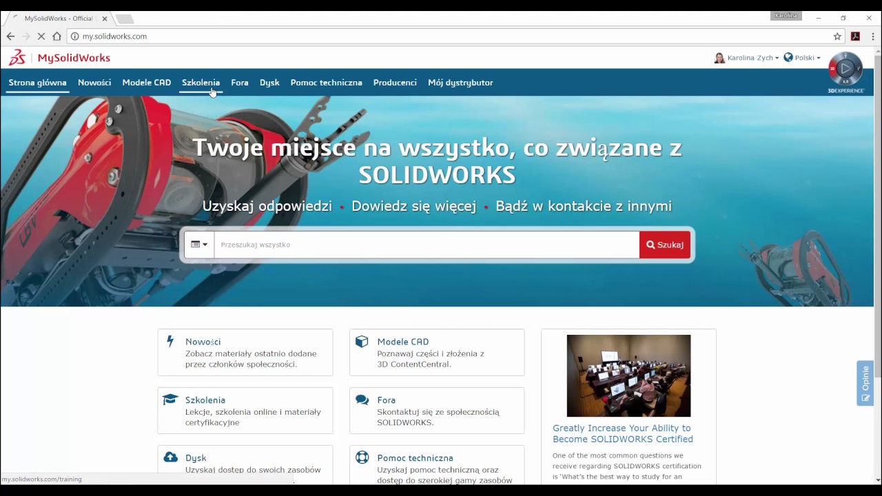 MySOLIDWORKS - Kursy internetowe