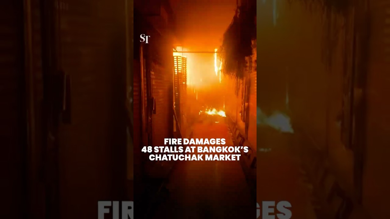 Fire damages 48 shops at Bangkok&rsquo;s Chatuchak market