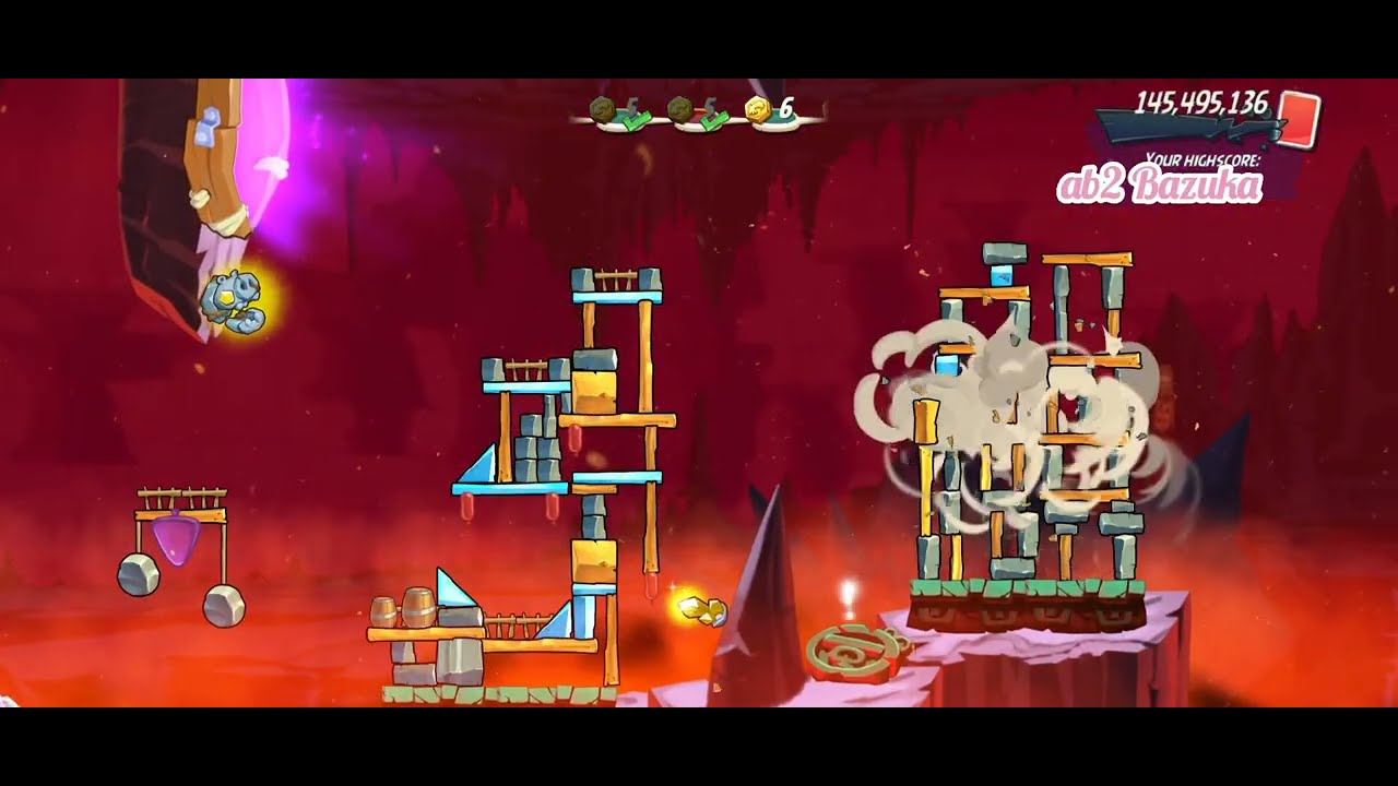 Angry Birds 2 Mighty Eagle Bootcamp 25 August 2025 ( Red + Bubbles) (Bubbles 7 Time Used)