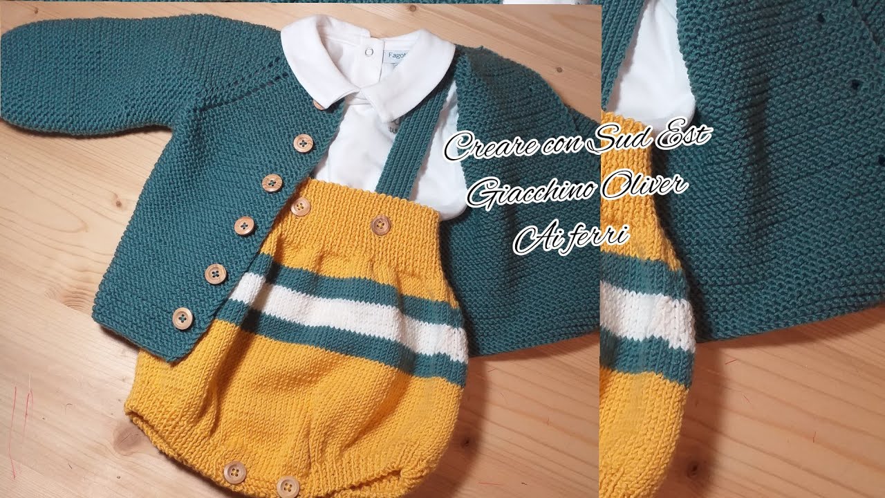 Giacchino Oliver/maglie neonati ai ferri