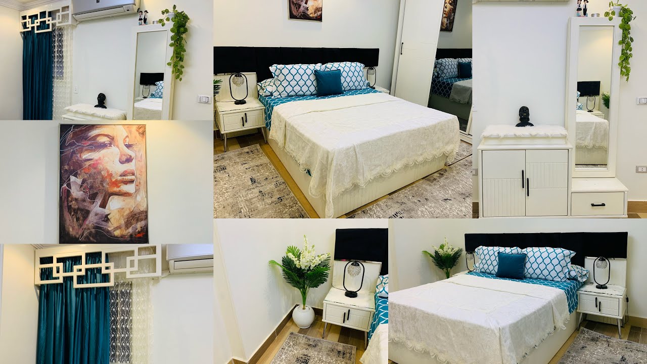 فرش ارق واشيك غرفة نوم🌺🙈تنضيف شتوي علي اصوله🧹🪣تغييرات هتفرق في نفسيتك وهتحليكي تحبي بيتك🏡🍄