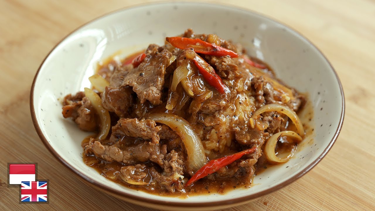 Dagingnya Lembut & Saus Meresap! Resep SAPI SAUS LADA HITAM / BLACK PEPPER BEEF