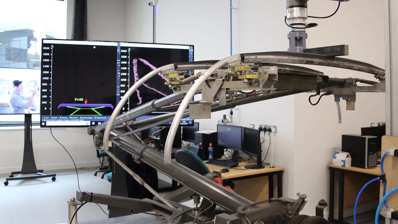 A demo of the technology installed in the Smart Rolling Stock Maintenance Research Facility