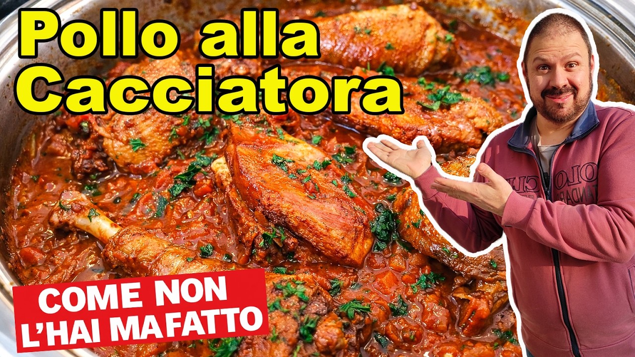 POLLO ALLA CACCIATORA: ricetta Facile, Veloce e Saporita