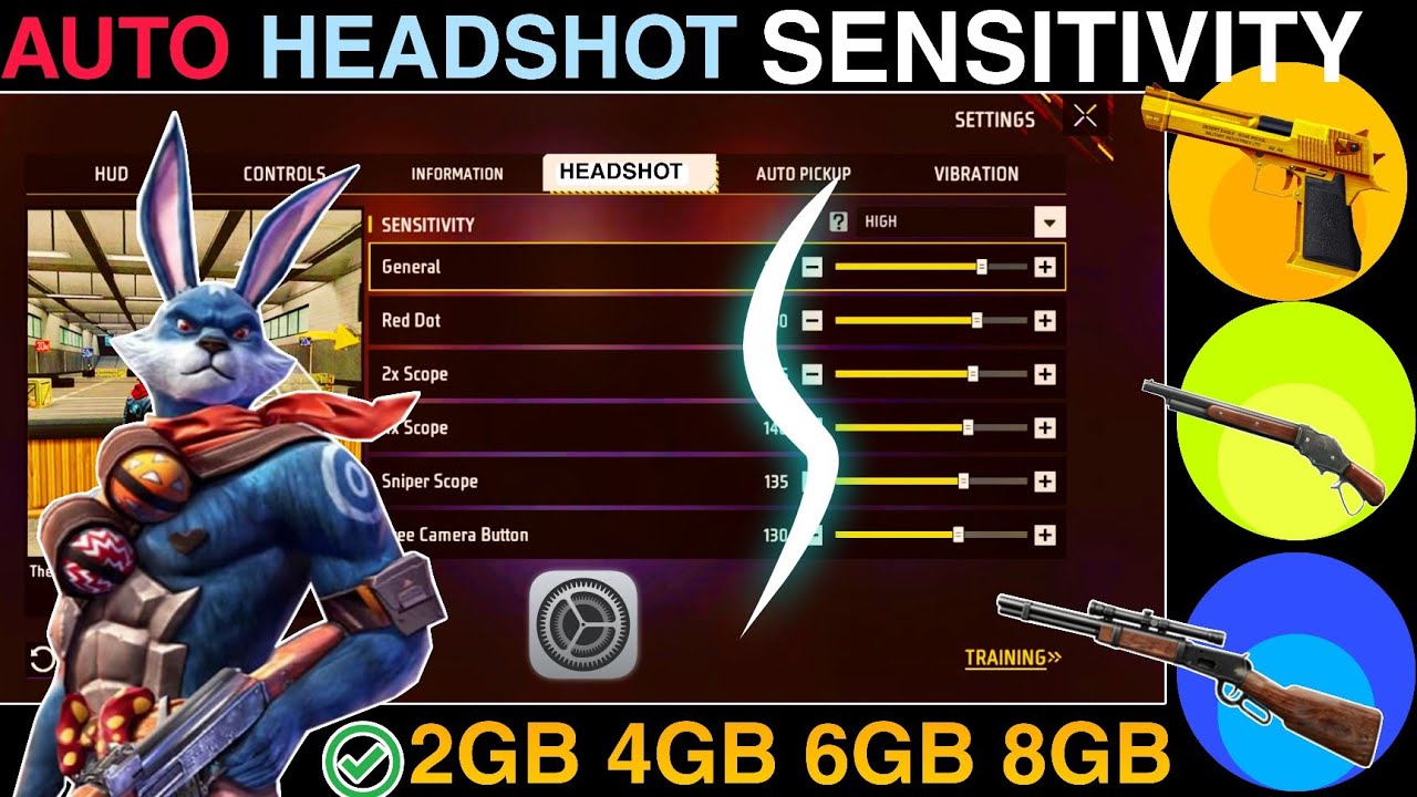 Free Fire Auto Headshot Sensitivity Video | Free Fire Best Headshot Sensitivity