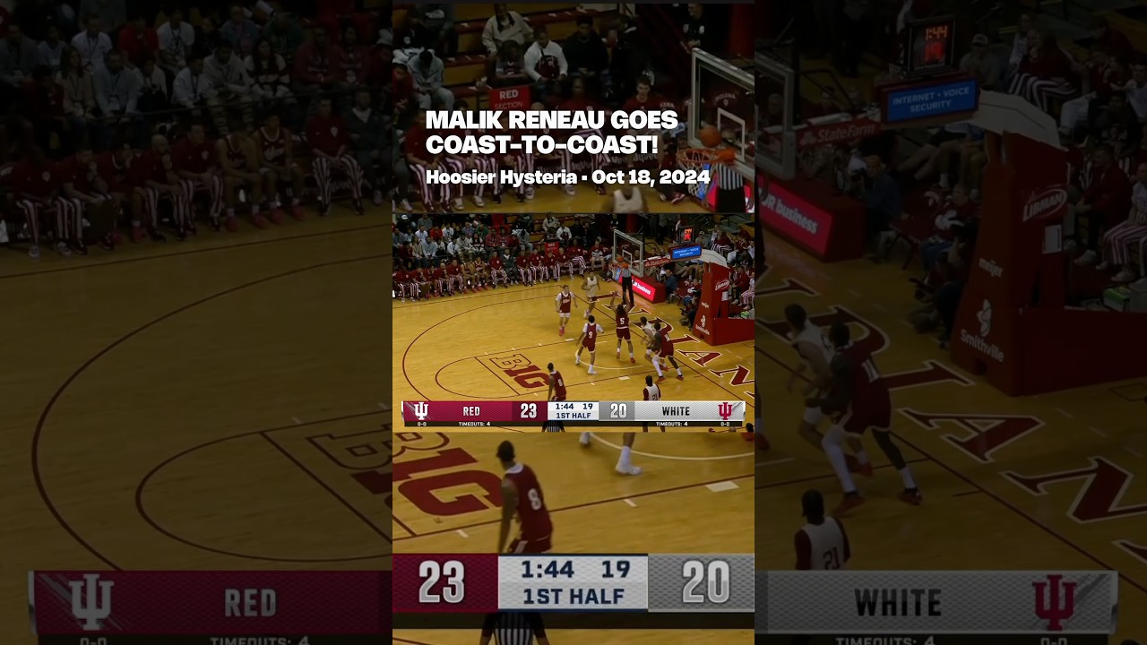 Malik Reneau goes coast-to-coast #iubb