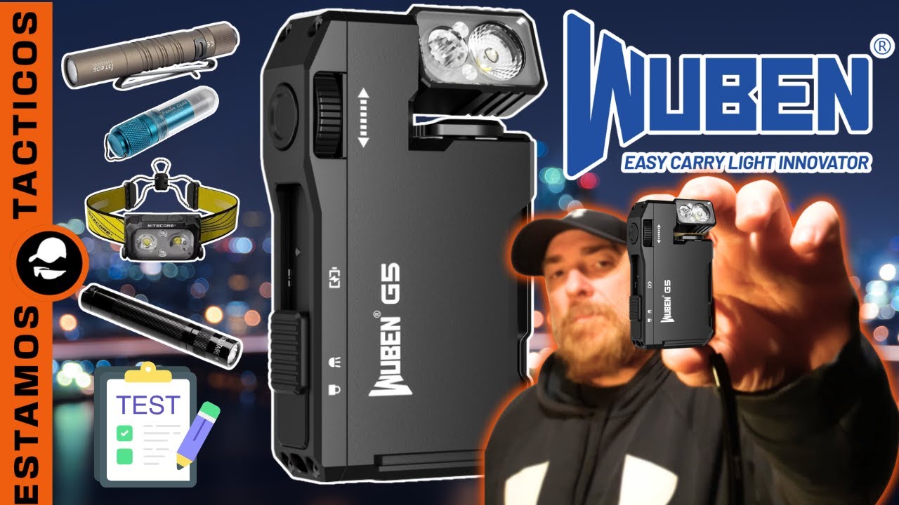 WUBEN G5 - Linterna EDC - Te explico para que es el RGB su uso Táctico