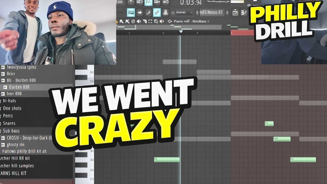 Cooking Up a Philly Drill Beat With the Mandem 🎶|Woolysosa & Ayreloadit