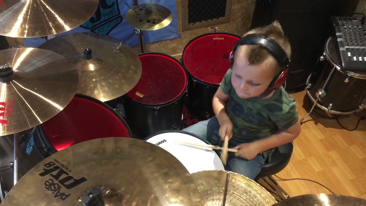 Dream Theater - Under a Glass Moon     || Drum Cover - Caleb H - Age 6