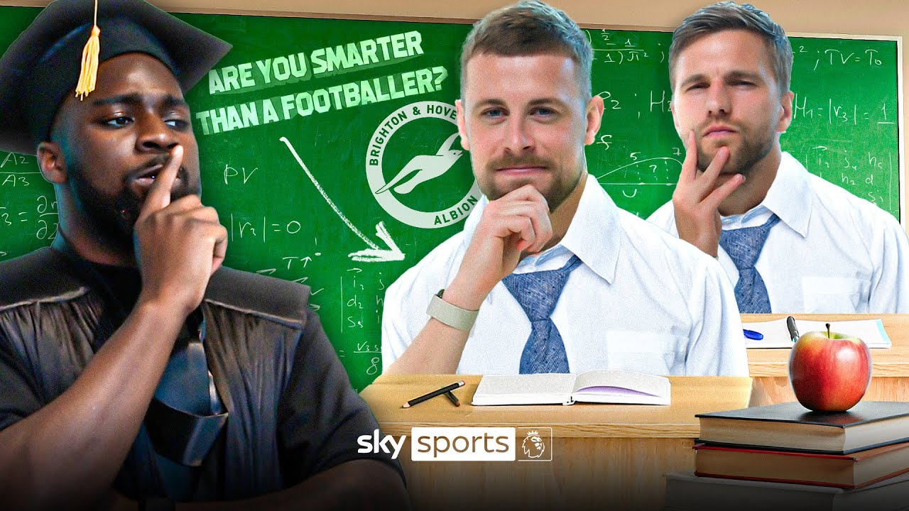 Are you SMARTER than a footballer? 🤓 | Brighton vs Sky Sports with PK Humble!
